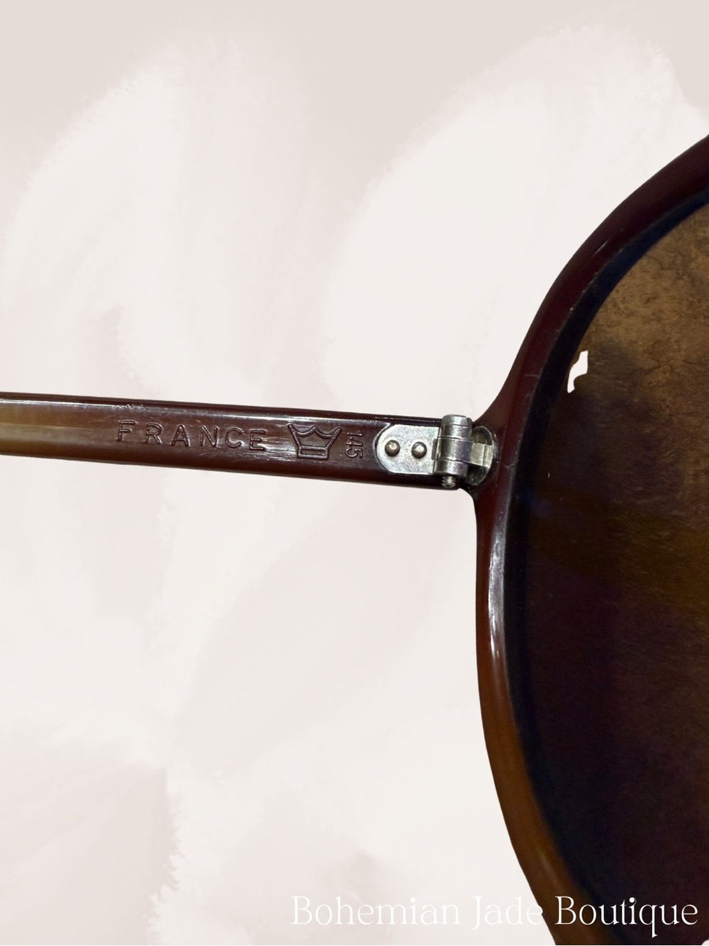 Vintage Vuarnet Brown Aviator Sunglasses Made in France 145mm - Picture 3 of 7